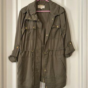 Michael Kors Utility Coat Olive Color Medium